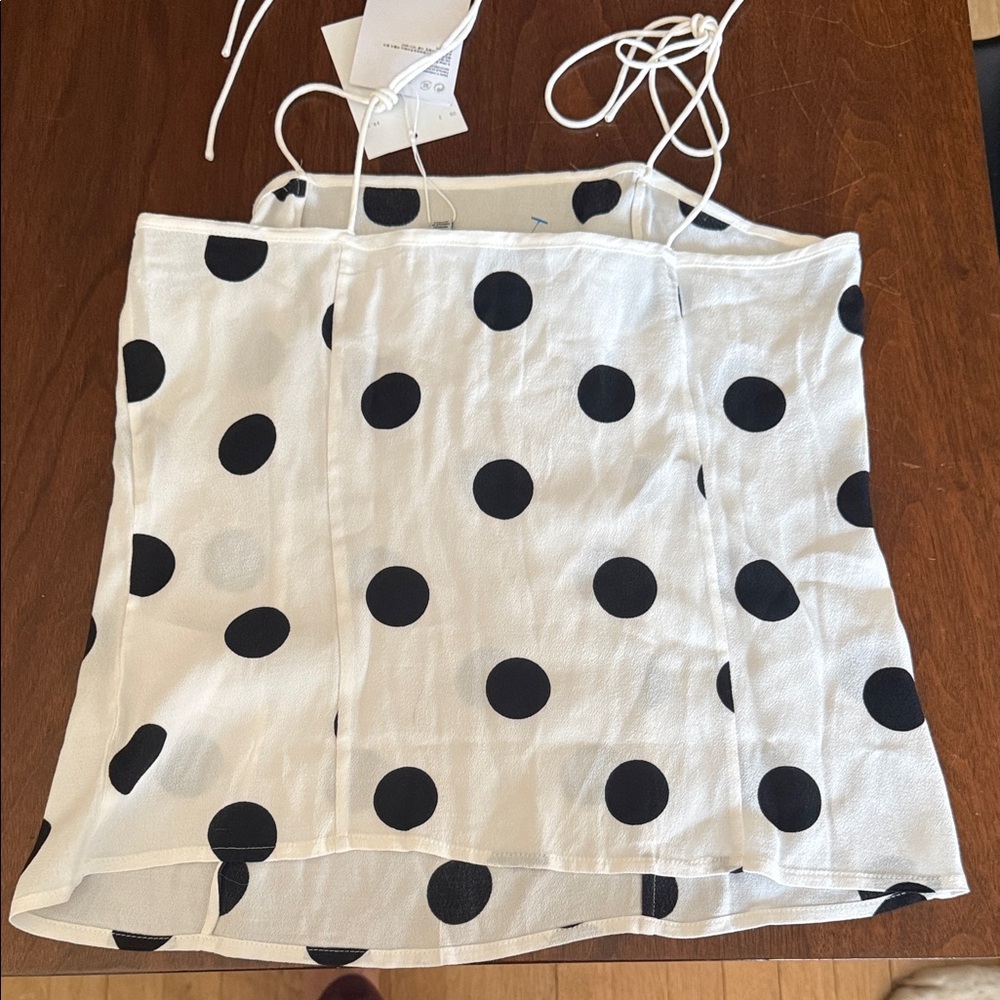 & Other Stories Polka Dot Spaghetti Strap Top - Picture 5 of 6